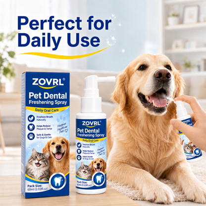🏆New Upgraded 🦷ZOVRL® Pet Dental Freshening Spray🐱🐶