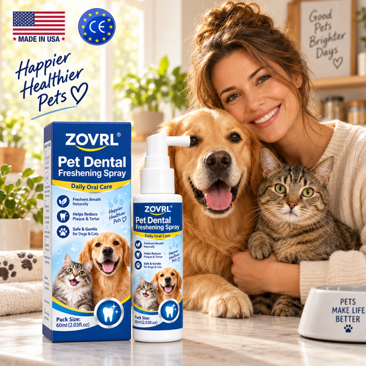 🏆New Upgraded 🦷ZOVRL® Pet Dental Freshening Spray🐱🐶