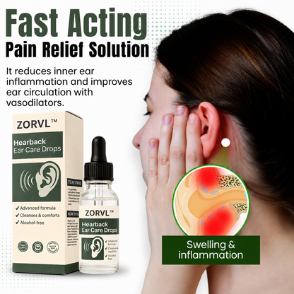 🌿ZORVL™ Hearback Ear Comfort Drops – Gentle Daily Ear Wellness Formula👂