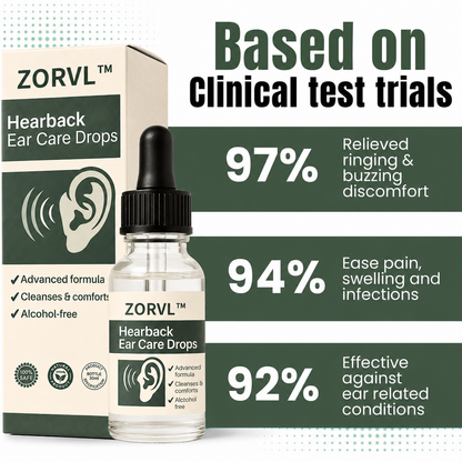 🌿ZORVL™ Hearback Ear Comfort Drops – Gentle Daily Ear Wellness Formula👂