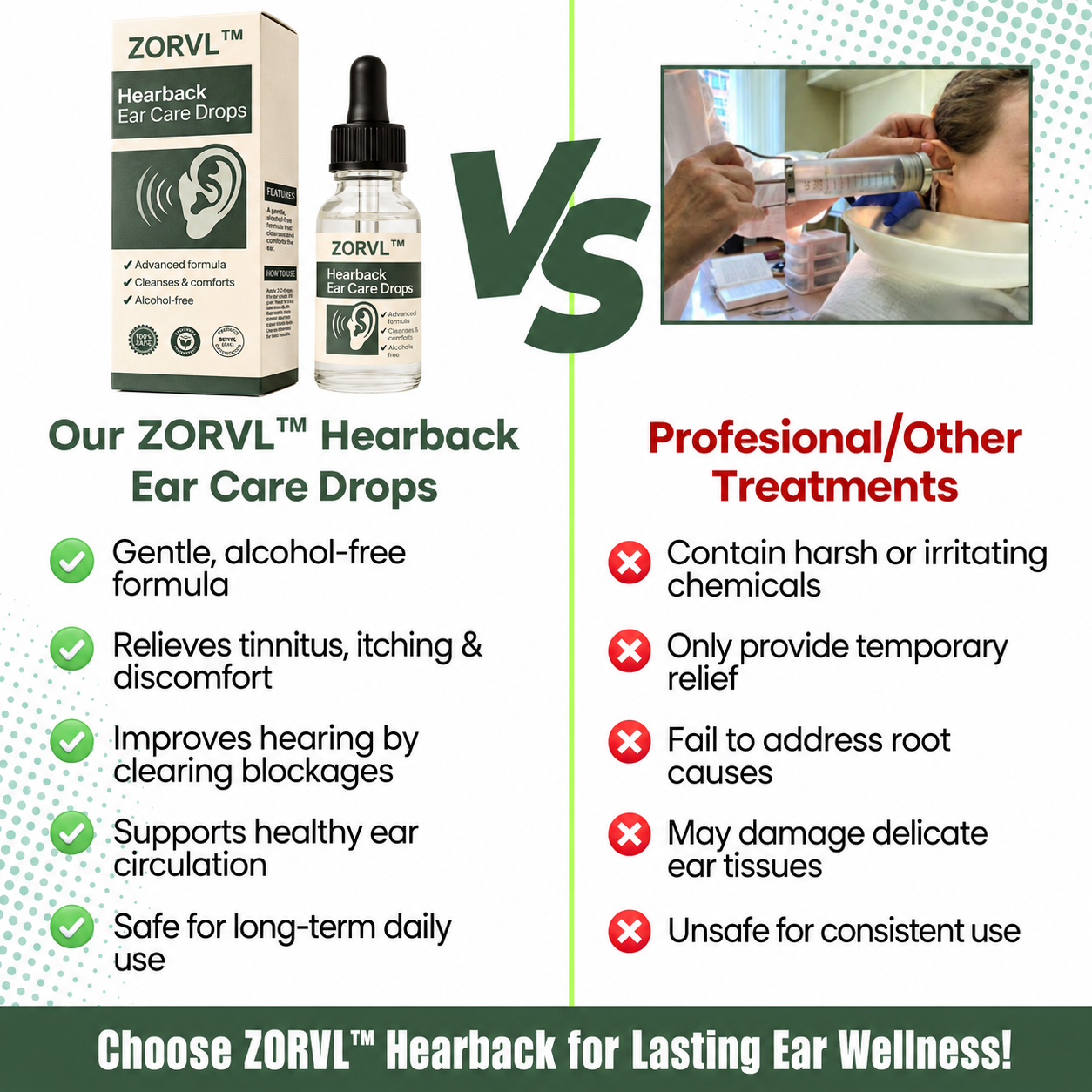 🌿ZORVL™ Hearback Ear Comfort Drops – Gentle Daily Ear Wellness Formula👂