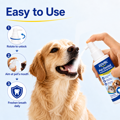 🏆New Upgraded 🦷ZOVRL® Pet Dental Freshening Spray🐱🐶