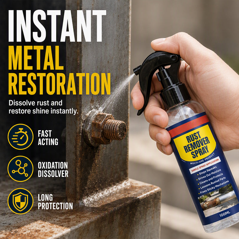 🏆Professional Rust Remover & Lubricant Spray - 3-in-1 Metal Care Formula✨
