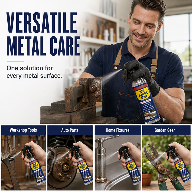 🏆Professional Rust Remover & Lubricant Spray - 3-in-1 Metal Care Formula✨
