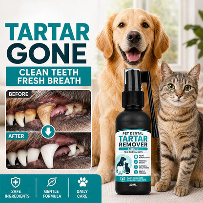 🐾Gentle Pet Dental Cleaning Spray‑ Vet‑Formulated Tartar Remover Spray for Dogs & Cats✨