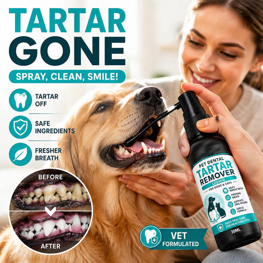 🐾Gentle Pet Dental Cleaning Spray‑ Vet‑Formulated Tartar Remover Spray for Dogs & Cats✨